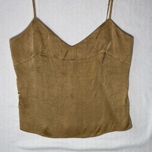 CHANEL Tan Camisole with Spaghetti Straps